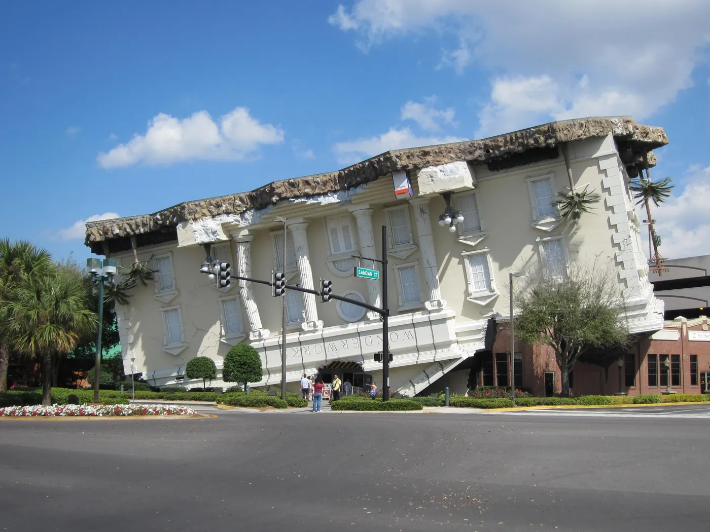 WonderWorks' upside-down building facade on International Drive in Orlando
